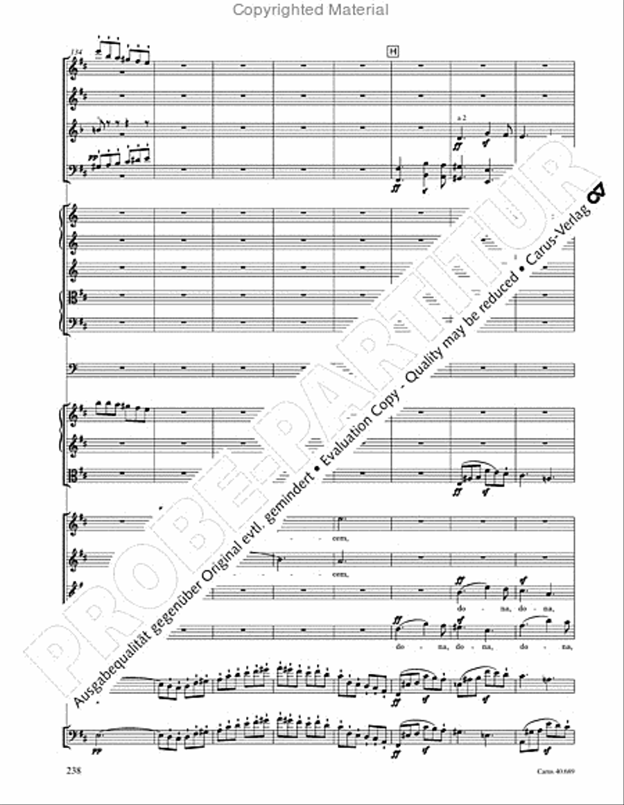 Missa solemnis Missa solemnis 4-Part scores gallery preview page 254