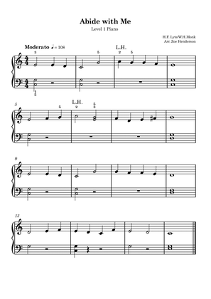 Abide with Me (Traditional) - Beginner Piano
