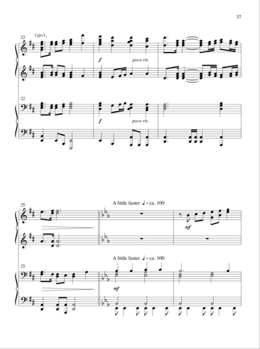 The Glories of My God and King Piano Duet scores gallery preview page 21