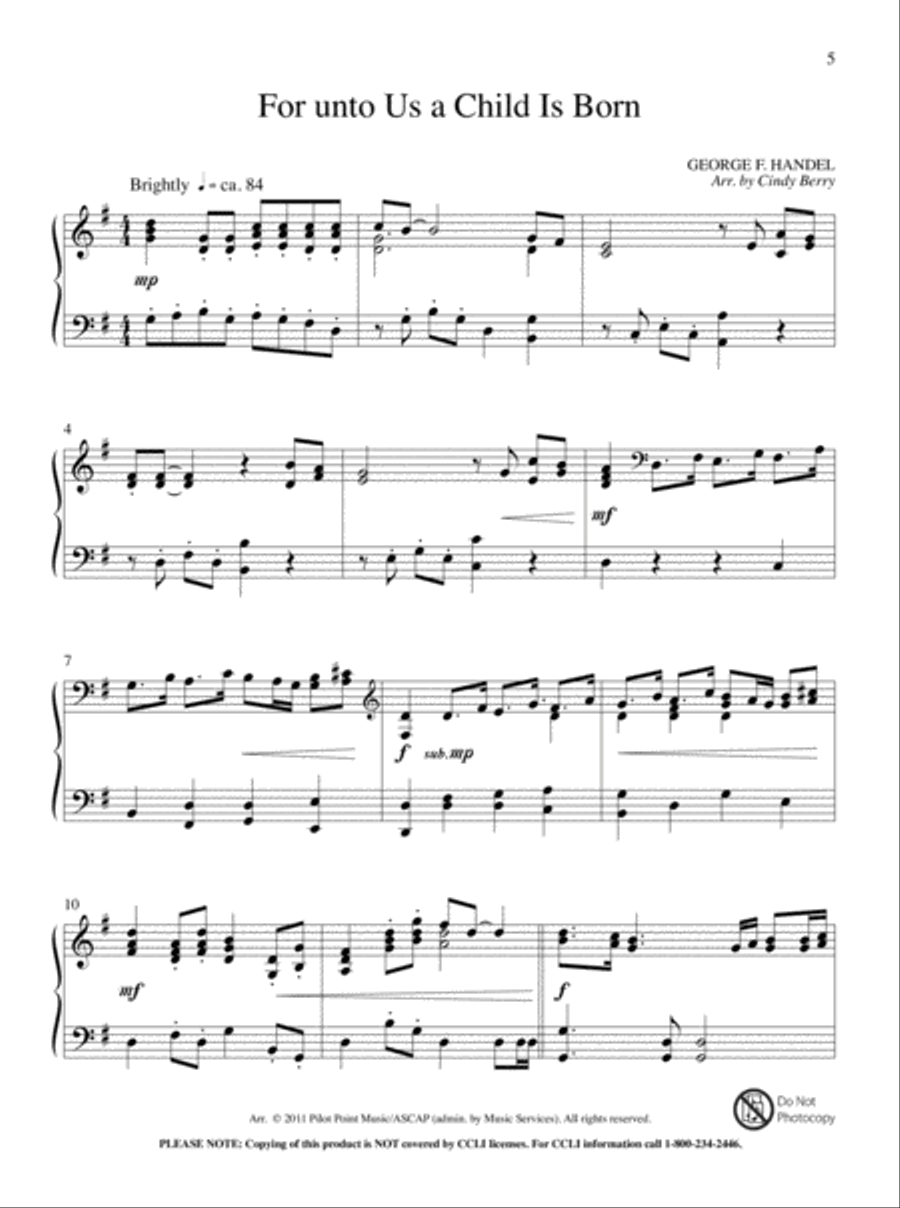 O Little Town of Bethlehem Piano Solo scores gallery preview page 2