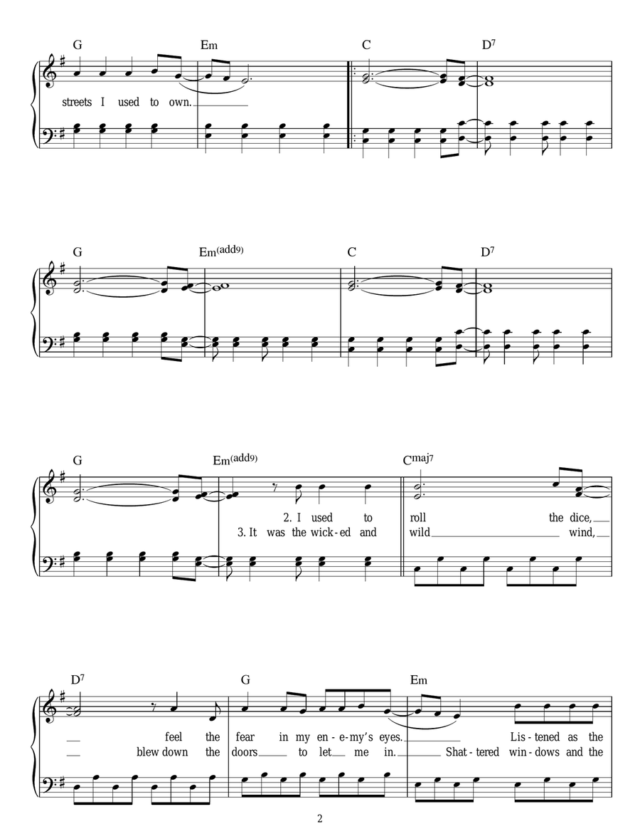 Viva La Vida Viva La Vida Voice scores gallery preview page 2