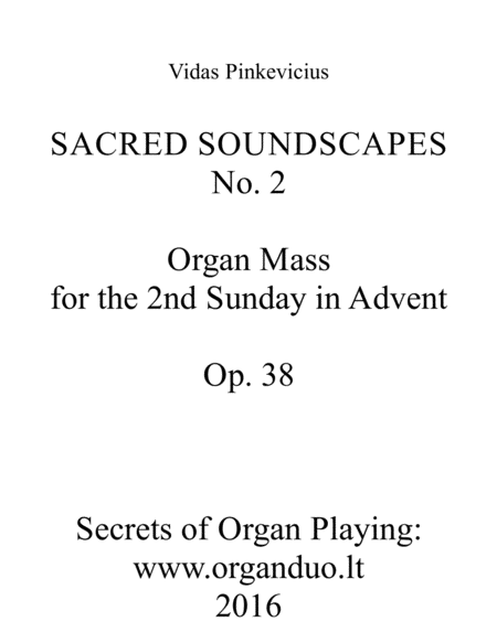 Organ Mass For The 2nd Sunday In Advent, Op. 38 image number null