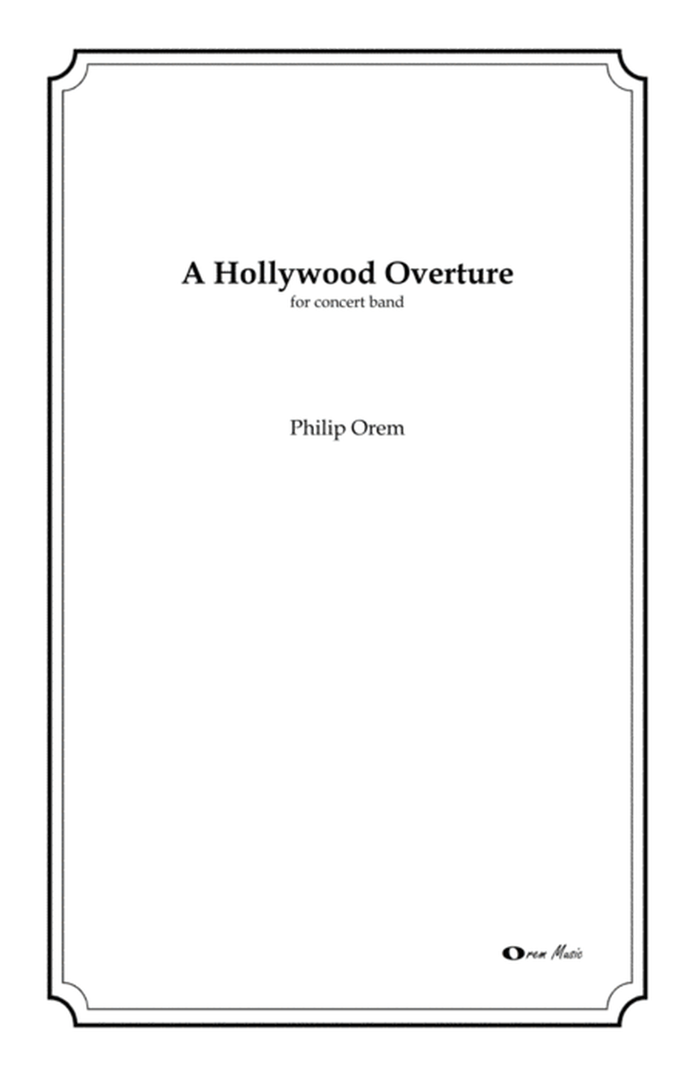 A Hollywood Overture - score and parts image number null