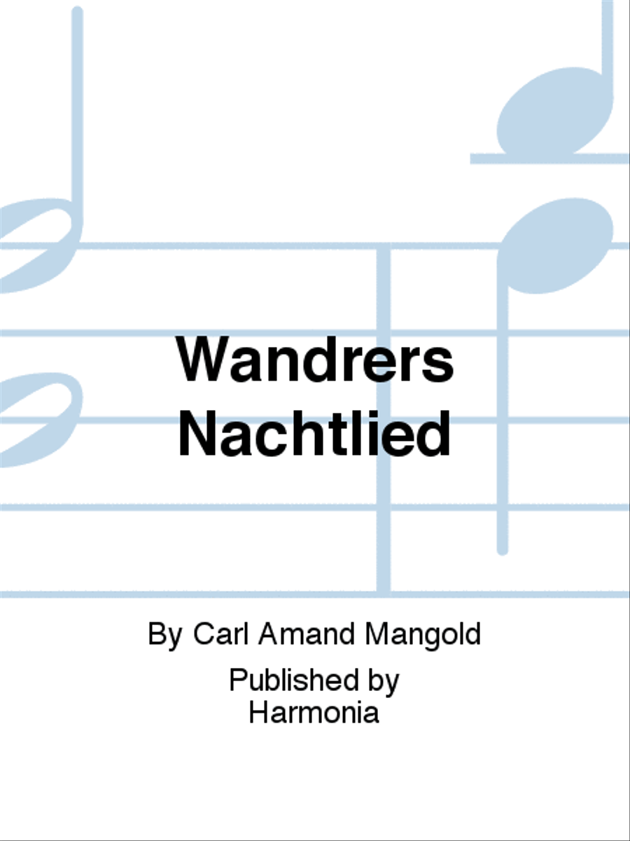 Wandrers Nachtlied TTBB scores gallery preview page 1