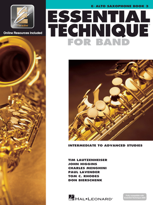 Book cover for Essential Technique for Band with EEi - Intermediate to Advanced Studies