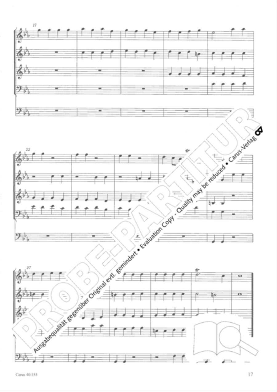 Funeral music of Queen Mary 4-Part scores gallery preview page 18