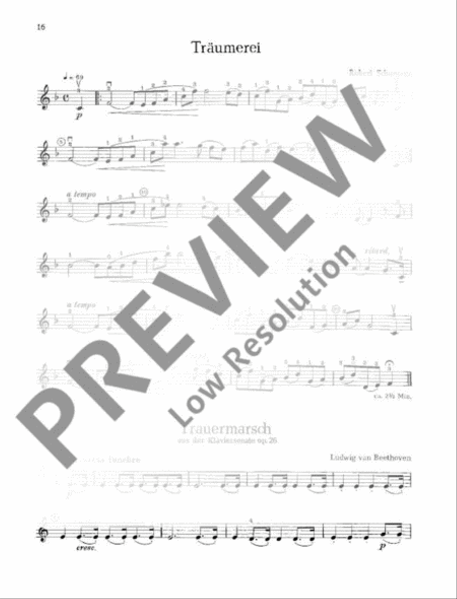 Musik zur Feier Violin scores gallery preview page 17