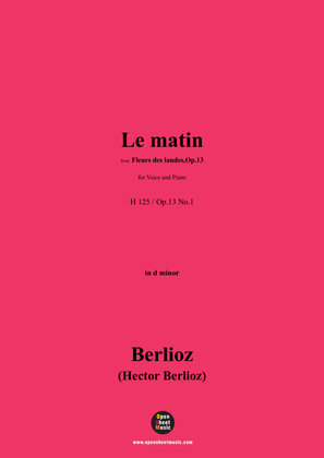 Berlioz-Le matin,H 125,in d minor