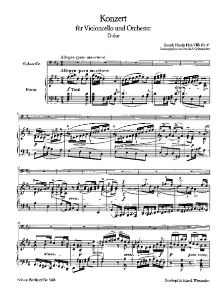 Violoncello Concerto in D major Hob VIIb:4