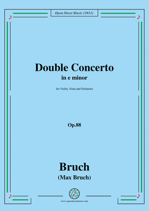 Book cover for Double Concerto in e minor,Op.88,for Violin,Viola and Orchestra