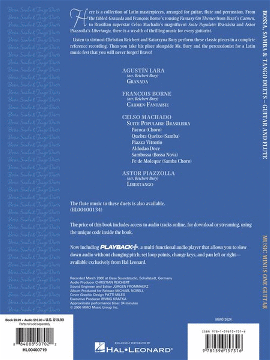 Bossa, Samba & Tango Duets for Guitar and Flute Flute scores gallery preview page 8