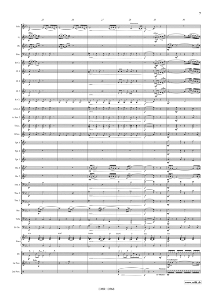 Concerto Pour Une Voix Concert Band scores gallery preview page 8