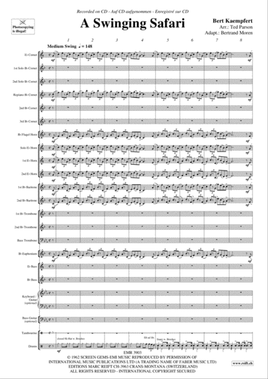 A Swinging Safari Brass Band scores gallery preview page 4