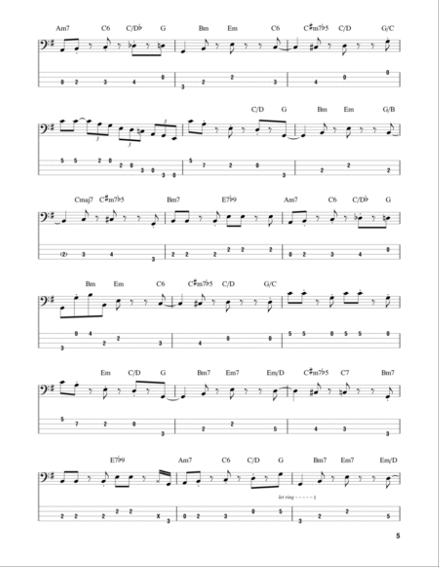 Birdland Birdland Guitar Tablature scores gallery preview page 5