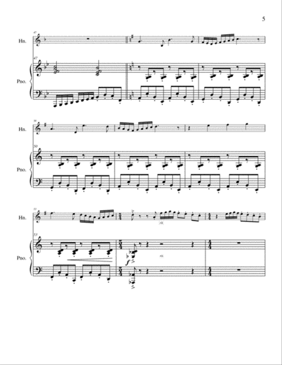 Sonatina Horn scores gallery preview page 5