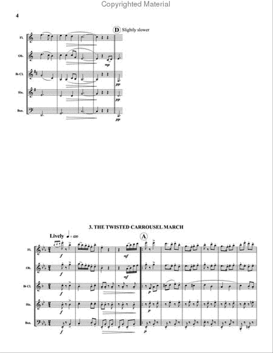 Quintet 3 Woodwind Quintet scores gallery preview page 4