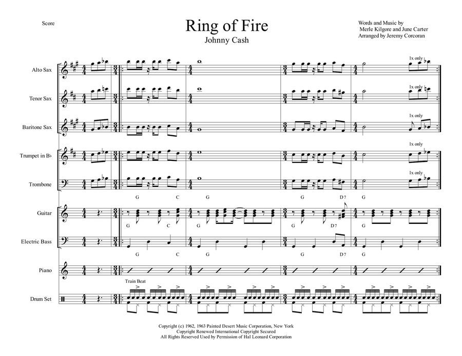 Ring Of Fire Jazz Ensemble scores gallery preview page 2