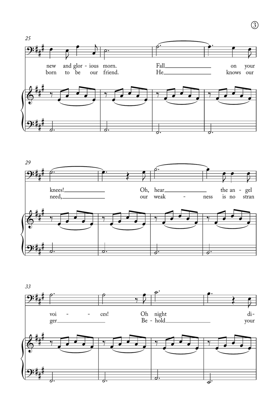 Oh Holy night Voice scores gallery preview page 3