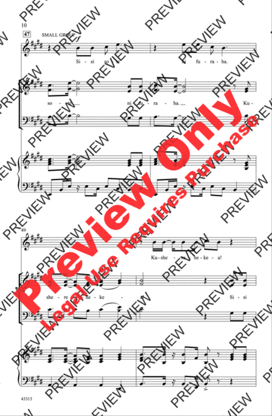 Sisi Sote 3-Part scores gallery preview page 10