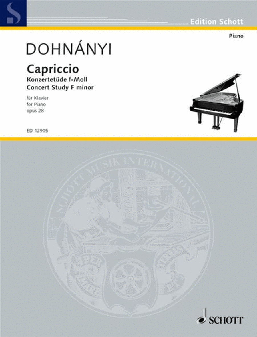 Capriccio f minor Piano Solo scores gallery preview page 1