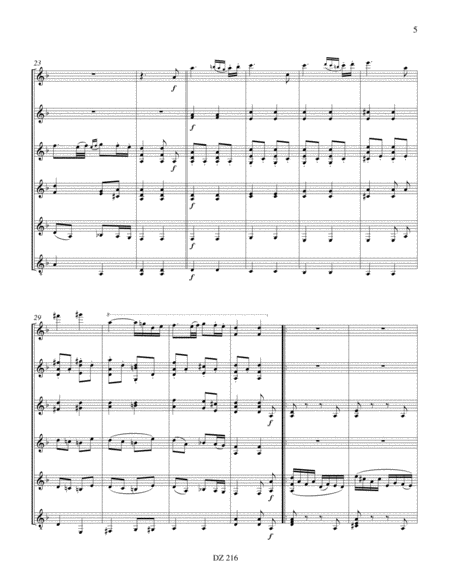 Sextuor, opus 18, no 1 (2e mouv.)