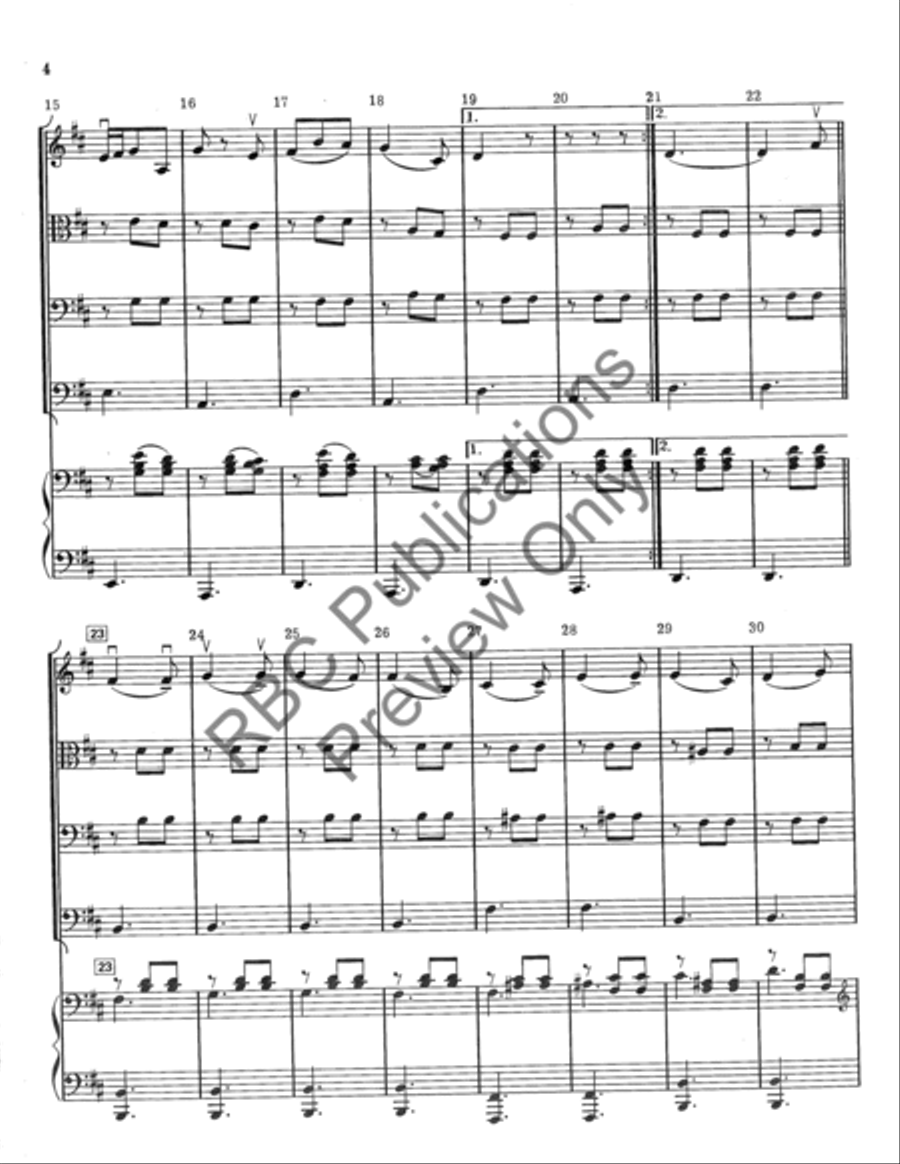 My Dear Marquis (Score) String Orchestra scores gallery preview page 4