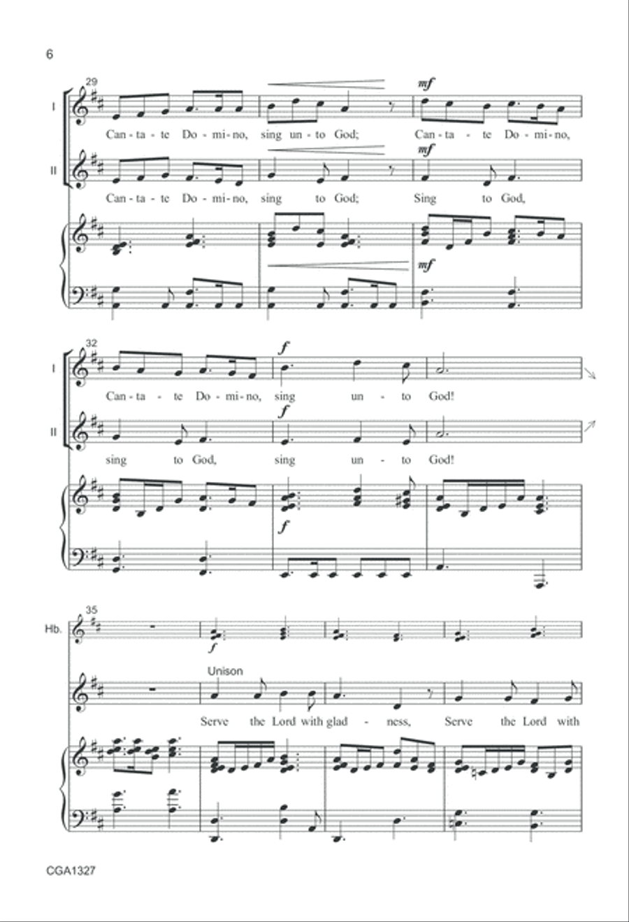 Cantate! Sing to the Lord! Choir scores gallery preview page 6