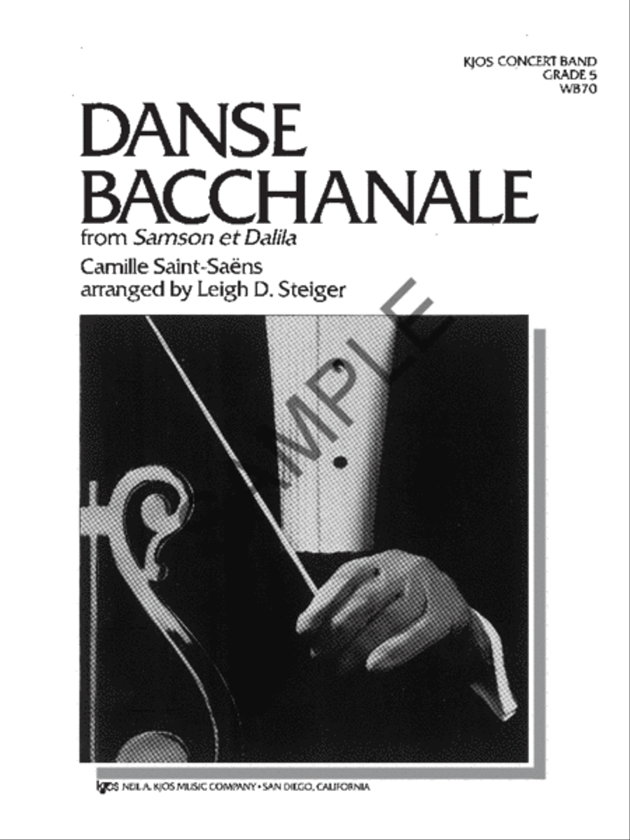 Danse Bacchanale - Score Concert Band scores gallery preview page 2