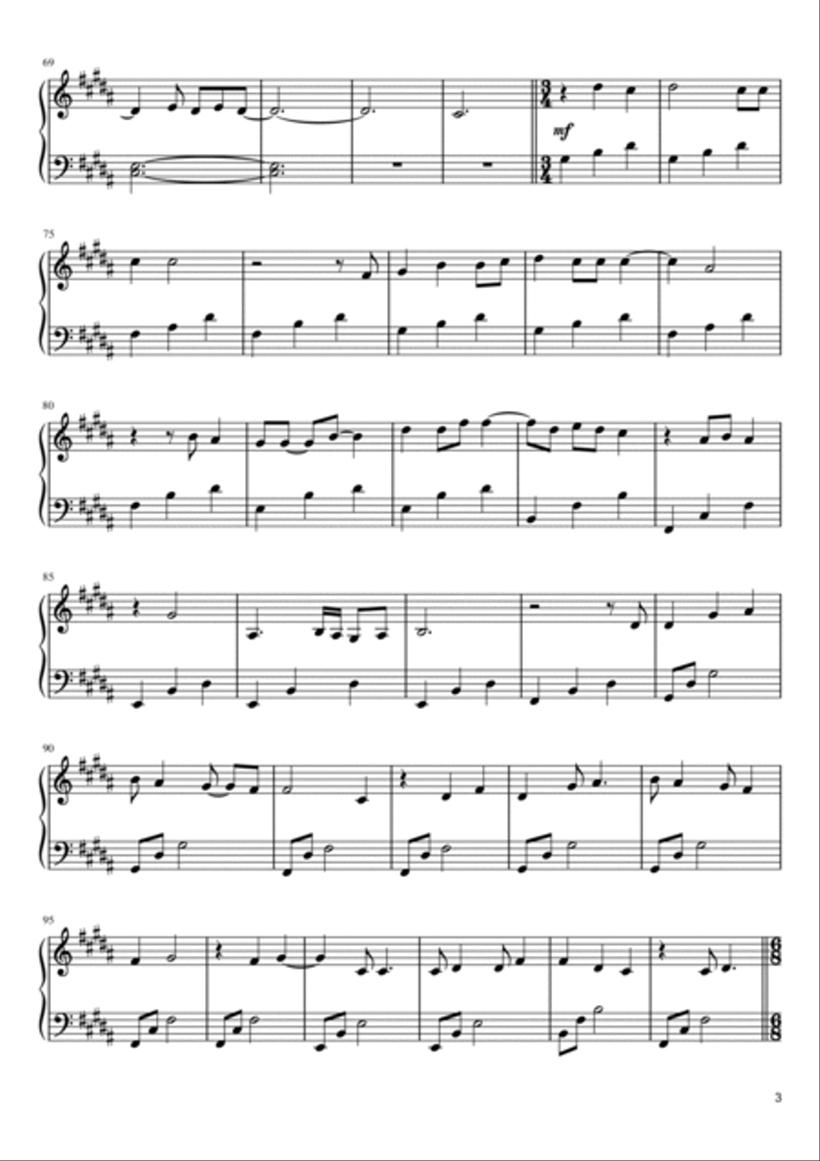 Runaway Piano Solo scores gallery preview page 3