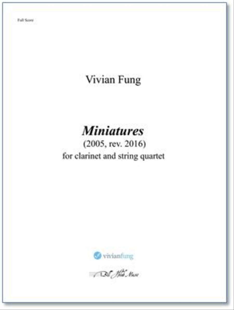 Miniatures Clarinet scores gallery preview page 1