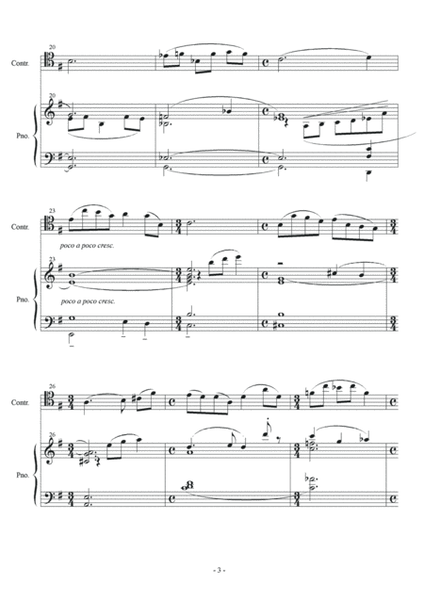Nocturne for Contrabass and Piano Double Bass - Digital Sheet Music