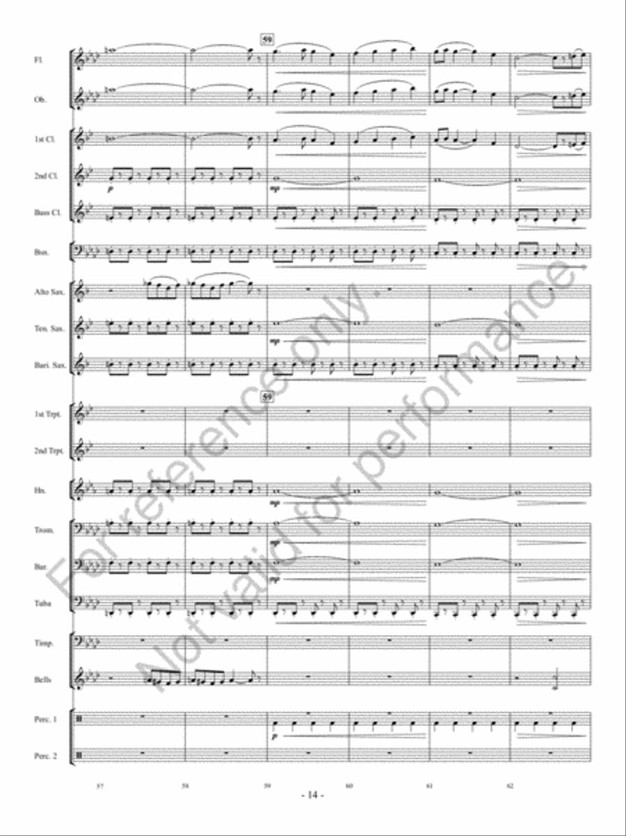 Implacato Concert Band scores gallery preview page 13
