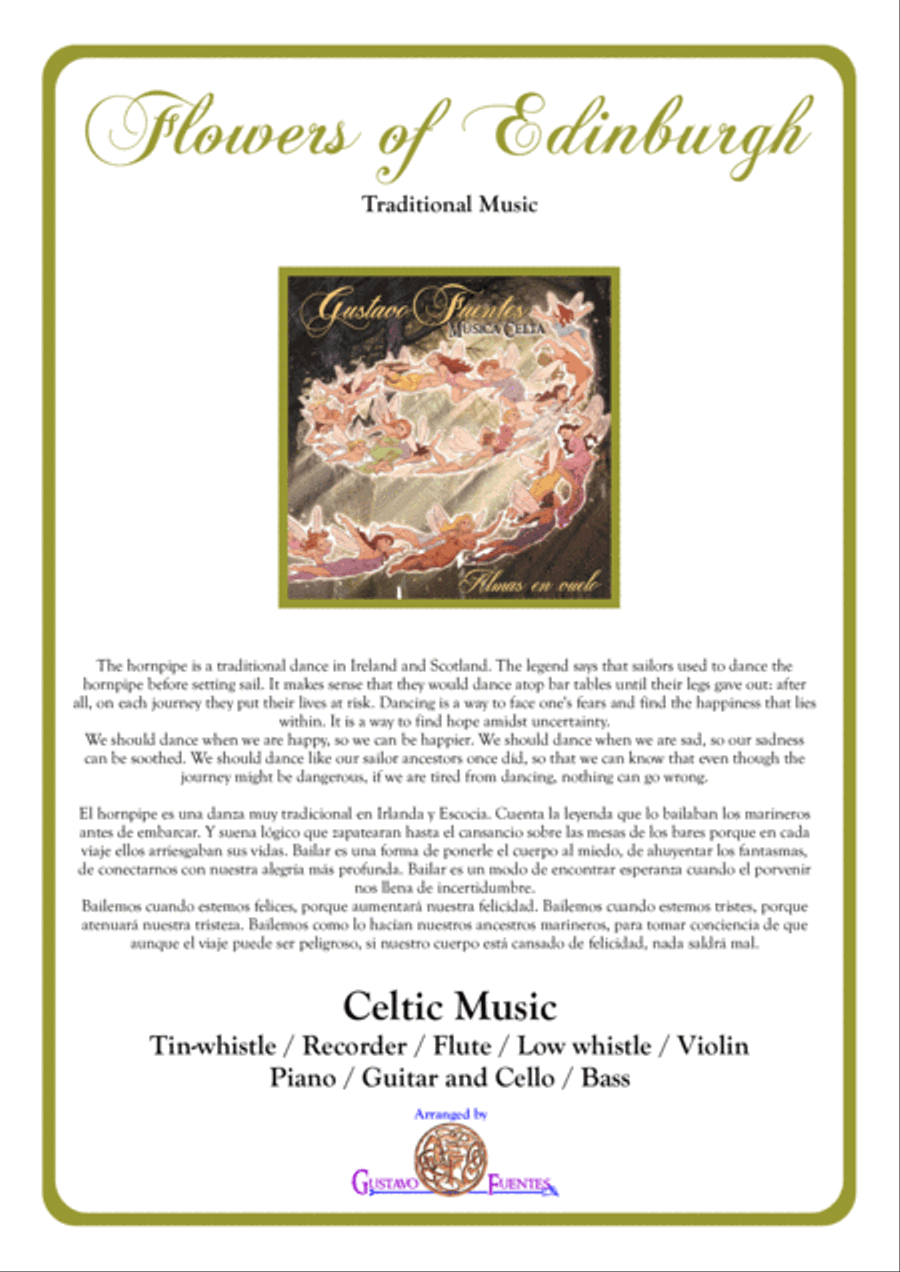 Flowers of Edinburgh, Celtic Song Arranged by Gustavo Fuentes Woodwind Ensemble scores gallery preview page 1
