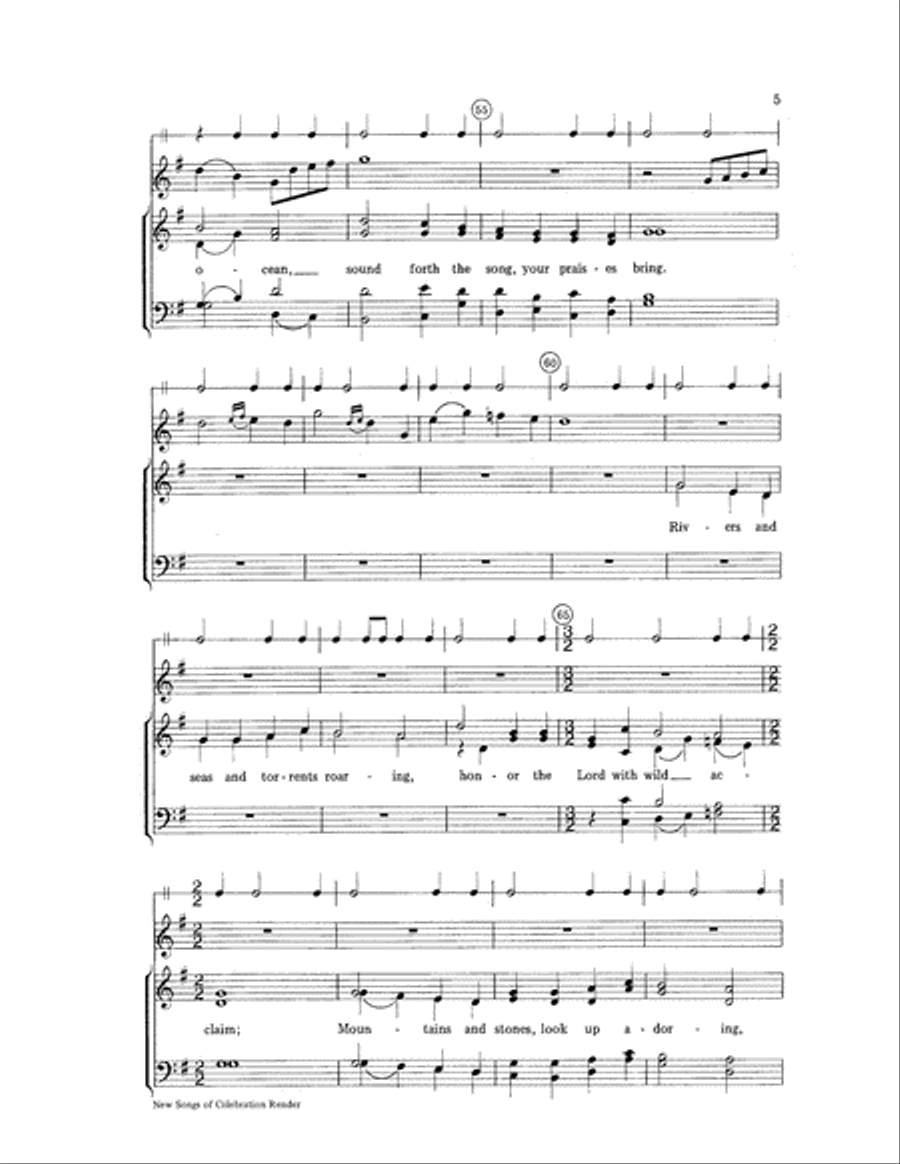 New Songs of Celebration Render Choir scores gallery preview page 5