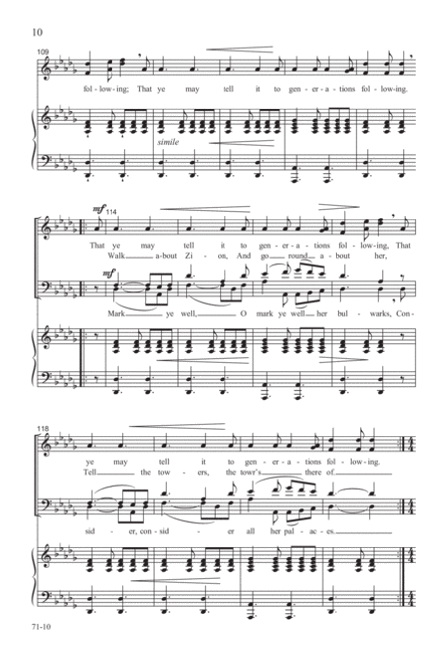 Let Mount Zion Rejoice Let Mount Zion Rejoice 4-Part scores gallery preview page 11