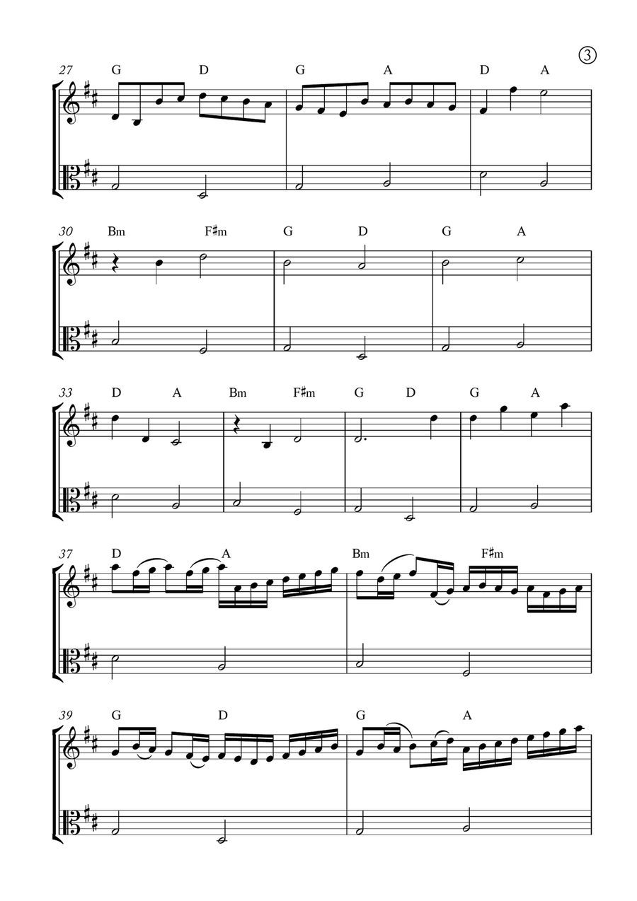 Canon in D String Duet scores gallery preview page 3