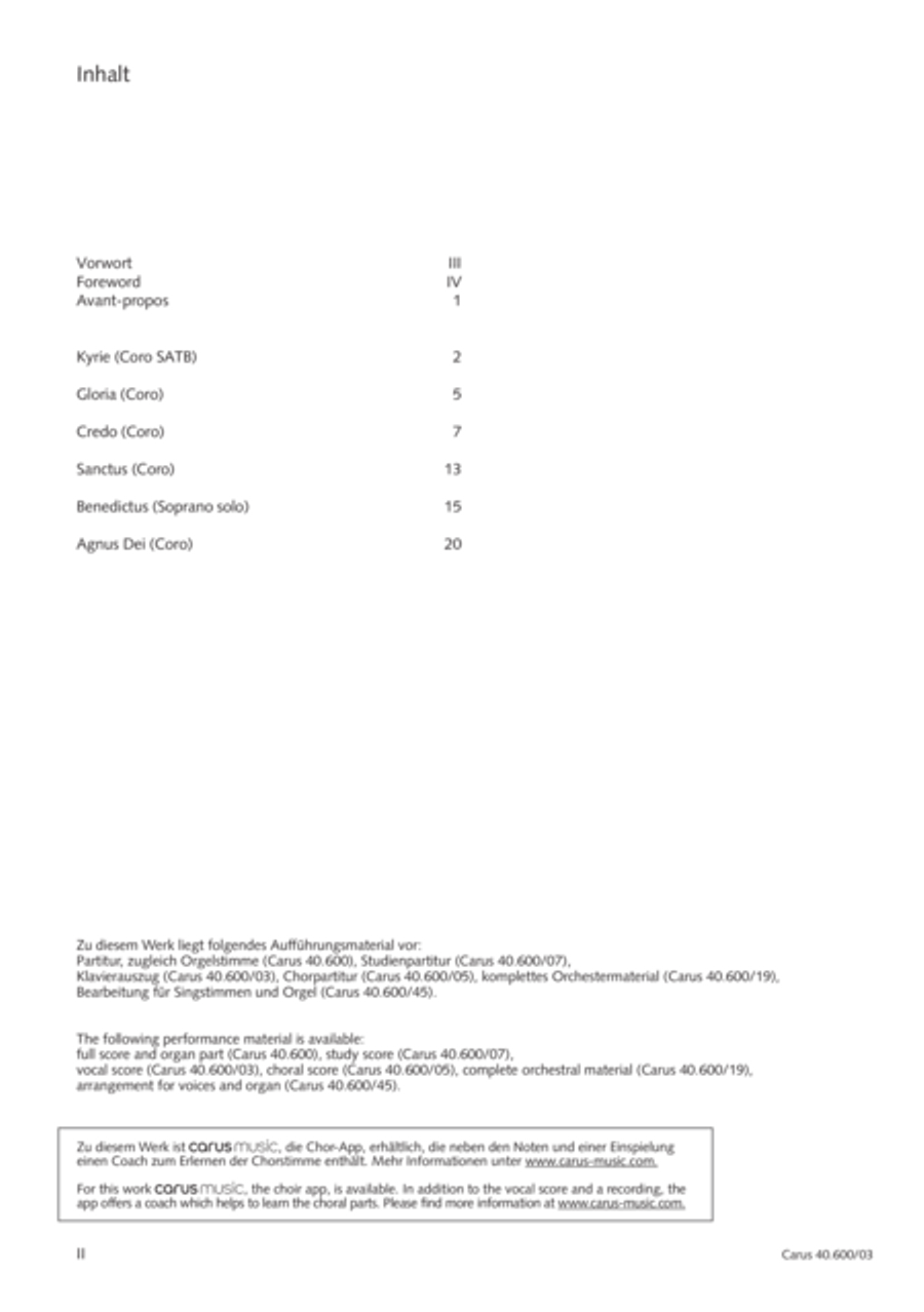 Missa brevis Sti. Joannis de Deo (Kleine Orgelsolomesse) 4-Part scores gallery preview page 3