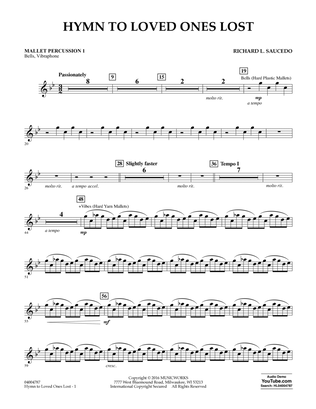 Hymn to Loved Ones Lost - Mallet Percussion 1