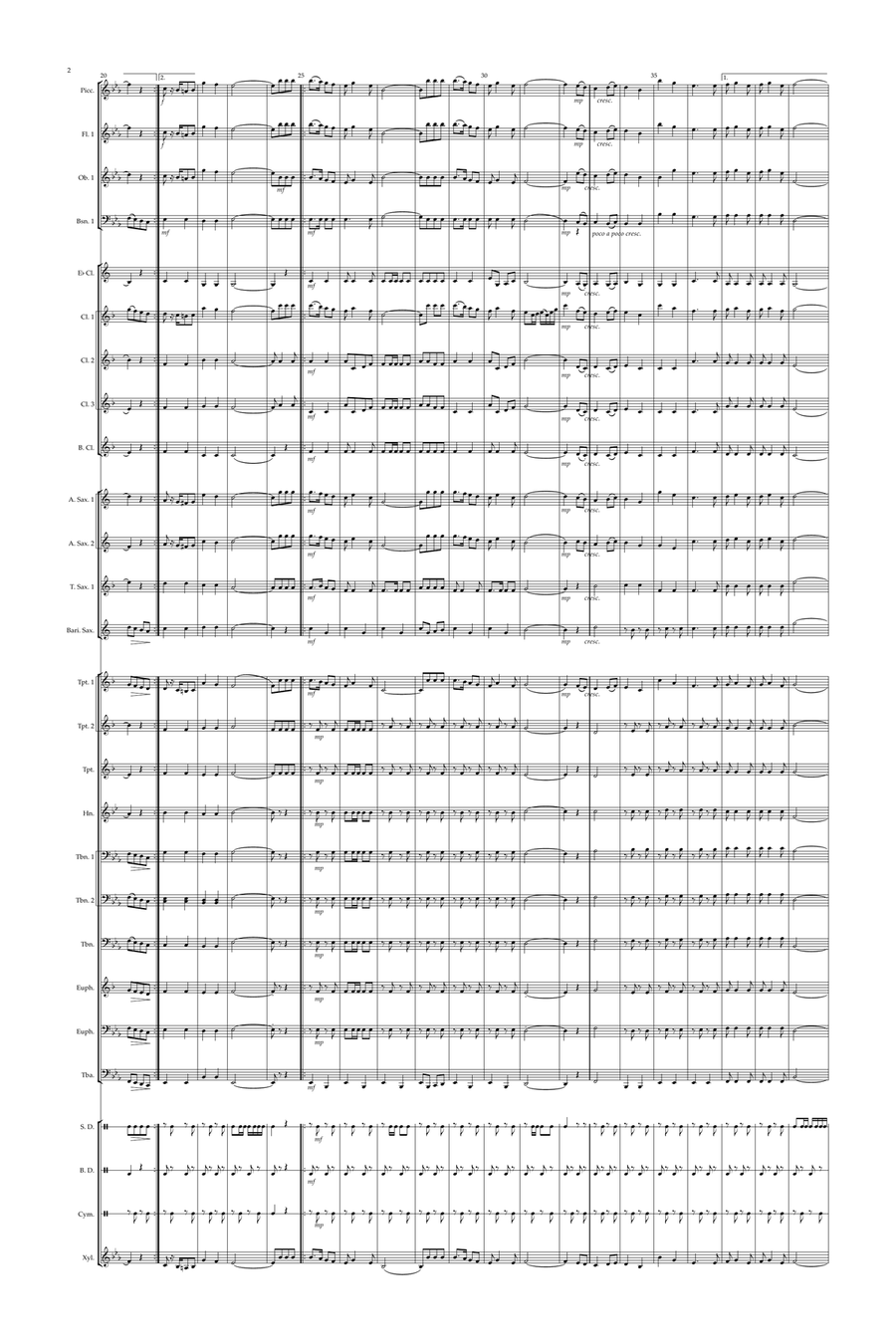 March Carnival Concert Band scores gallery preview page 2