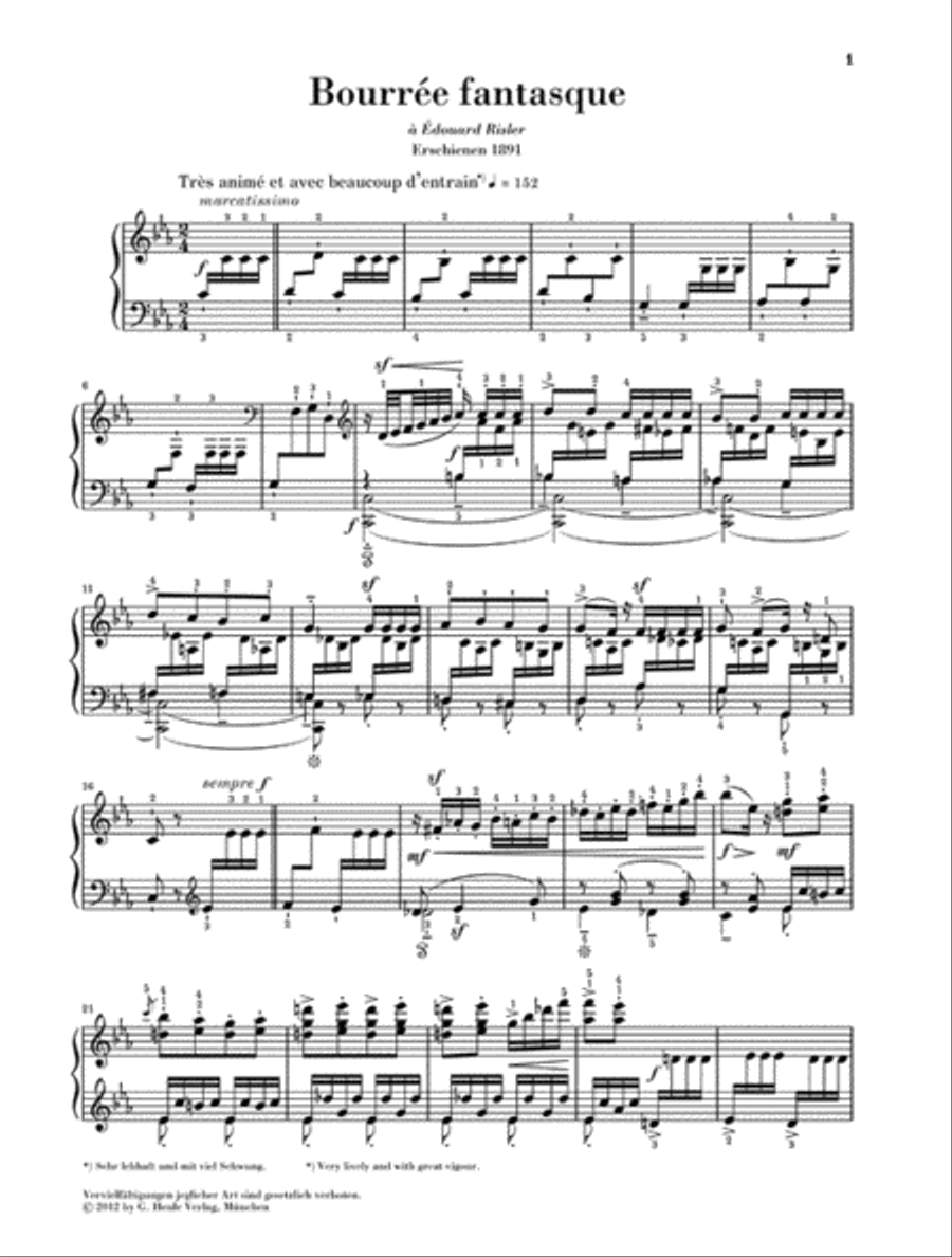Bourrée fantasque Piano Solo scores gallery preview page 2