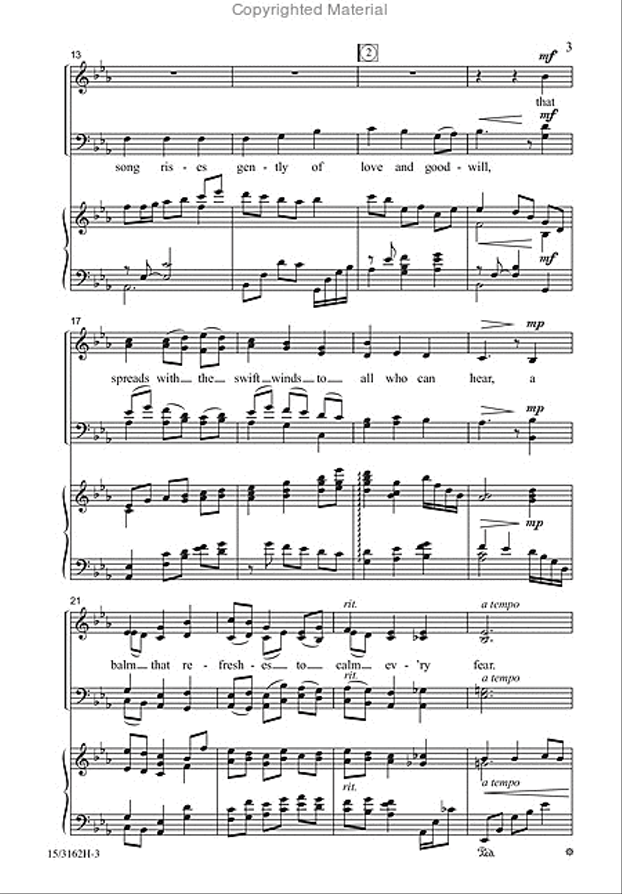 Where True Joy Is Found 4-Part scores gallery preview page 3