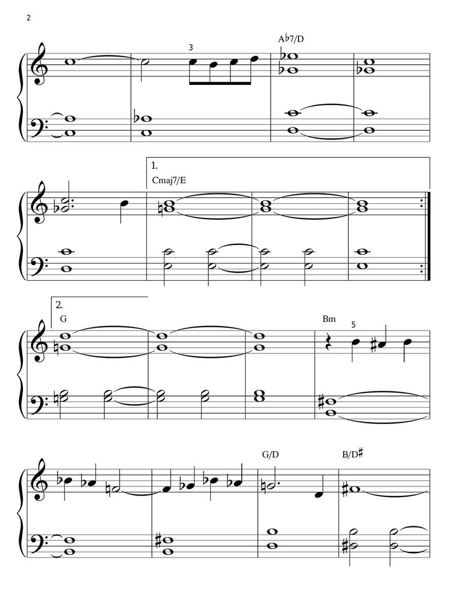 Theme from E.T. (The Extra-Terrestrial) Easy Piano scores gallery preview page 2