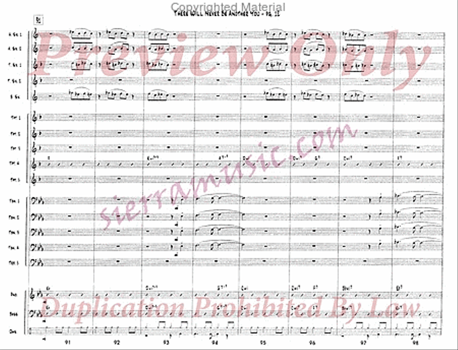 There Will Never Be Another You Jazz Ensemble scores gallery preview page 13