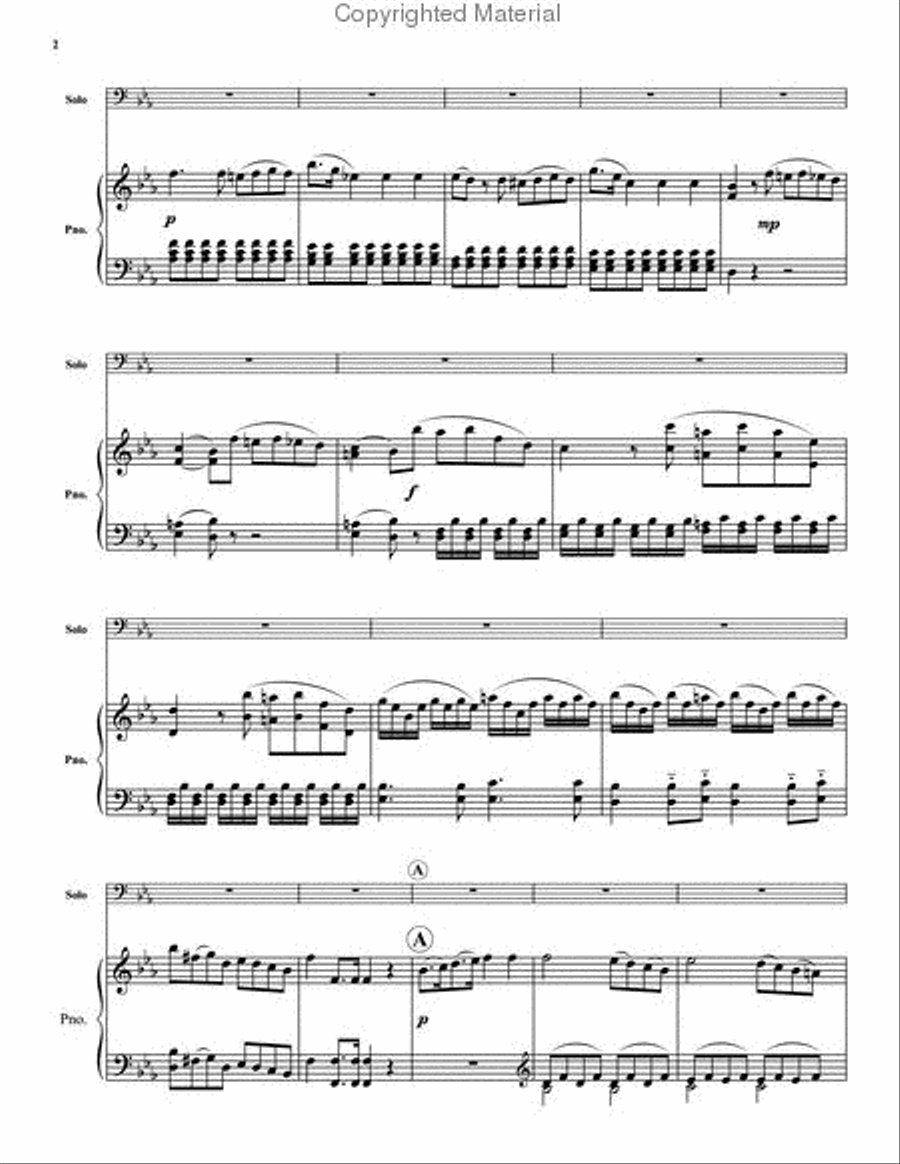 Allegro Moderato Euphonium scores gallery preview page 3