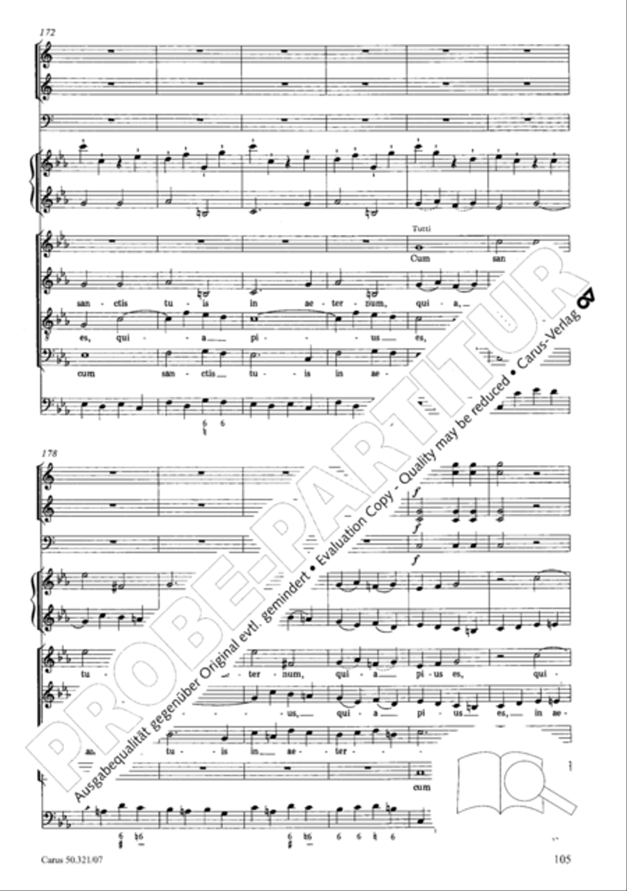 Requiem in C minor 4-Part scores gallery preview page 112