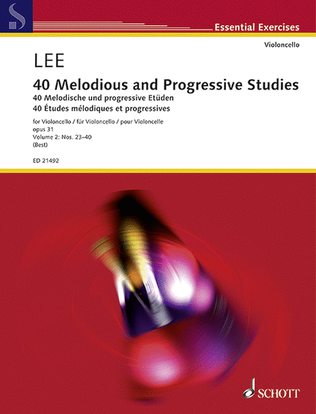 Book cover for 40 Melodious and Progressive Studies