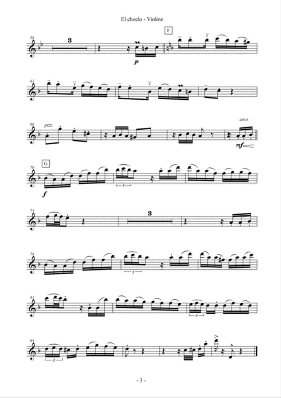 El choclo Violin Solo scores gallery preview page 4