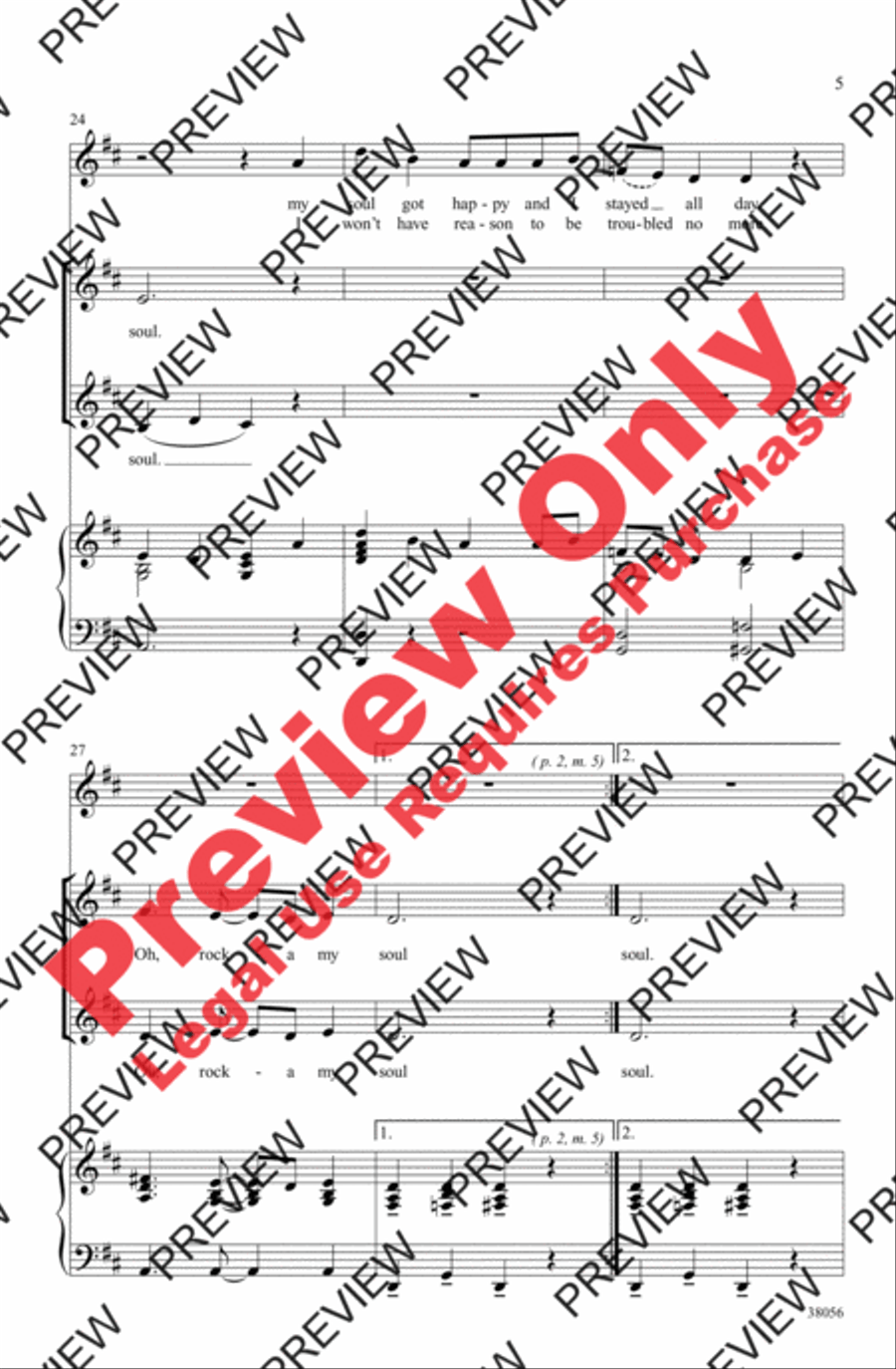 Rock Me, Lord 2-Part scores gallery preview page 5