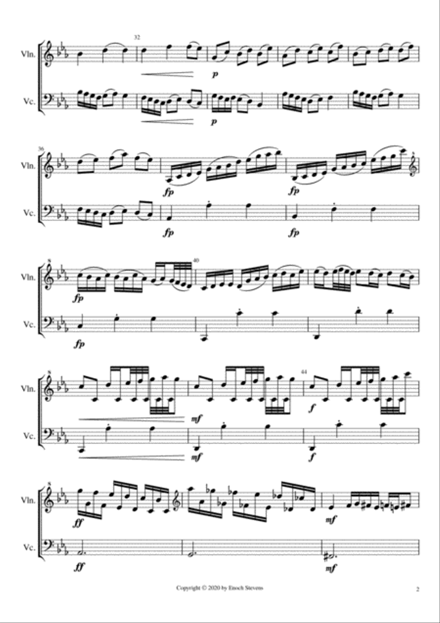 Waltz of Love (in C minor) Set of Parts scores gallery preview page 2