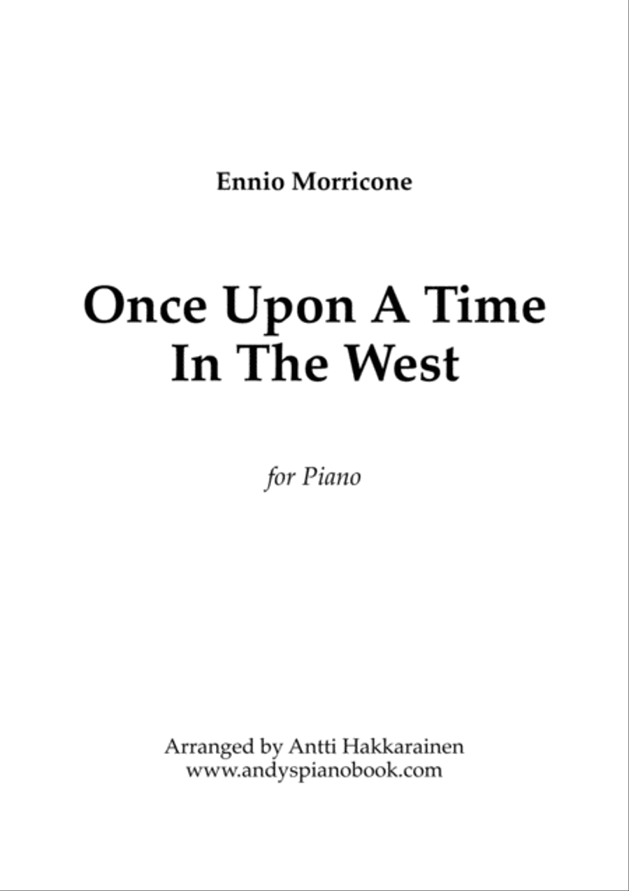 Once Upon A Time In The West from the Paramount Picture ONCE UPON A TIME IN THE WEST